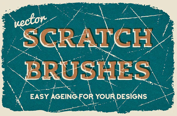Vector Scratch Distress Brushes