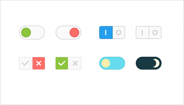 Vector Toggle Buttons