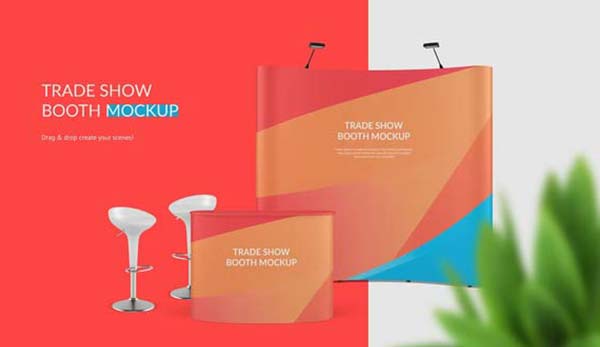 Vector Trade Show Booth Mockups