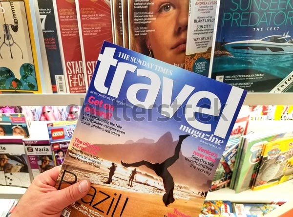 Vector Travel Magazine Template