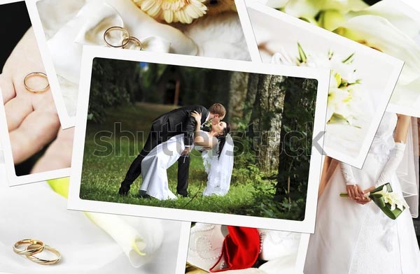Vector Wedding Photos Template