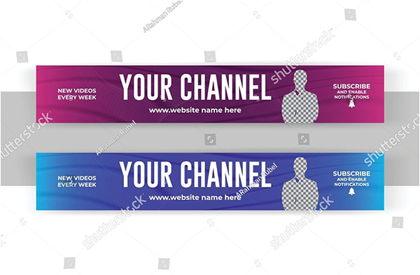 Vector corporate unique YouTube Cover Banner