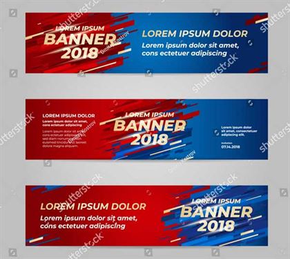 Vector Design BannerTemplate for Sports Event