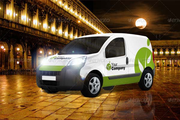 Vehicle Decoration Mock-Up Van