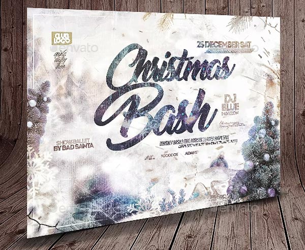 Vertical Christmas Bash Flyer