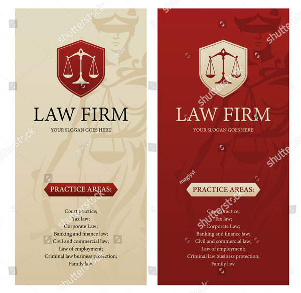 Vertical Law Flyer Design Template