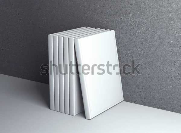Vertically Standing Hardcover Book Mockups Template