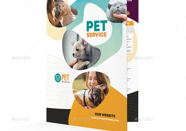Veterinary Pet Care Bifold and Halffold Brochure