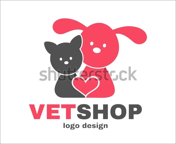 Vetshop Dog and Cat Logo Design Template