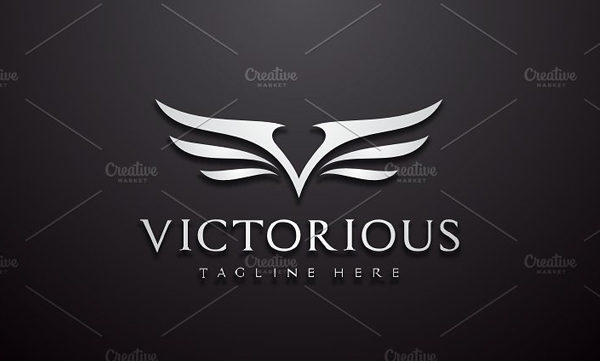 Victorious Letter Logo Template