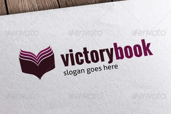 Victory Book Logo Template
