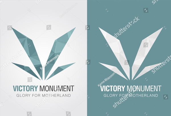 Victory Icon Symbol Logo Template