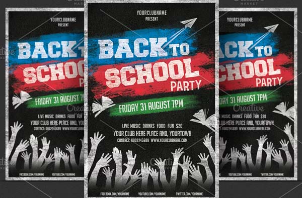 Vintage Blackboard Flyer Template