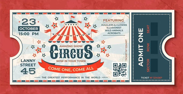 Vintage Carnival Event Banner