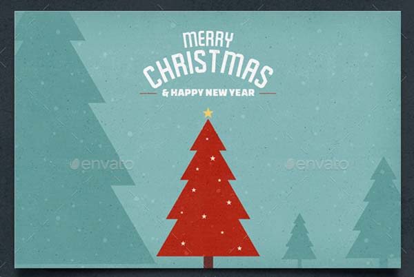 Vintage Christmas Card Download