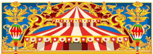 Vintage Circus Carnival Banner Template