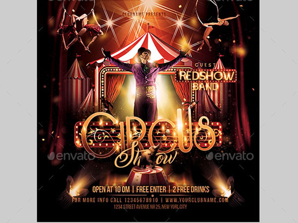 Vintage Circus Flyer Templates Download