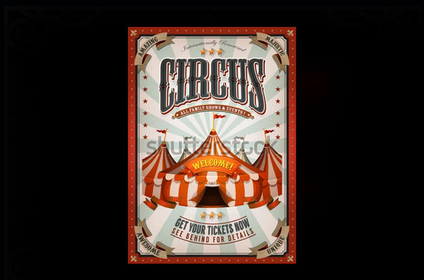 Vintage Circus Poster Template
