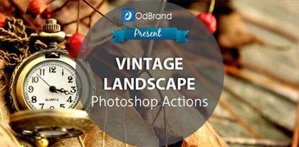 Vintage Landscape Photoshop Action