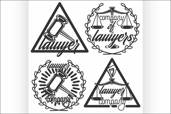 Vintage Lawyer Logo Design Templates