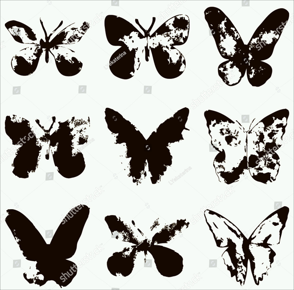 Vintage Photoshop Butterfly Brushes