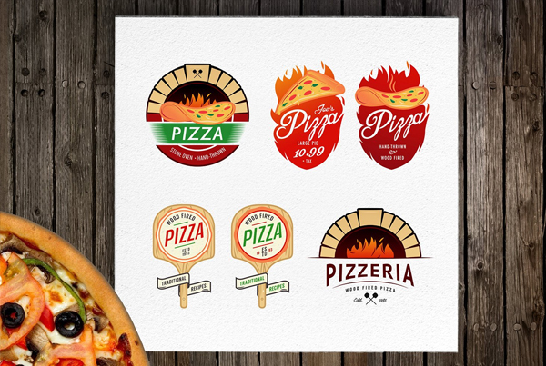 Vintage Pizzeria Logos