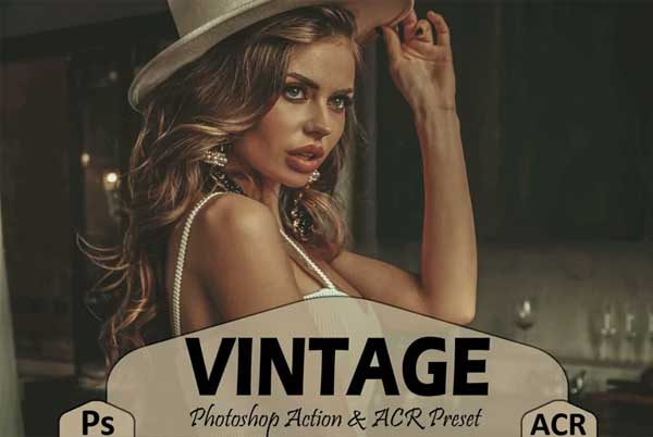 Vintage Sketch Photoshop Actions And ACR Presets