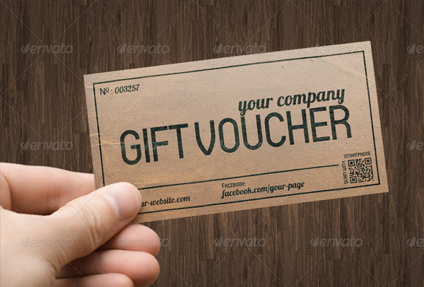 Vintage Style Gift Voucher or Discount Coupon