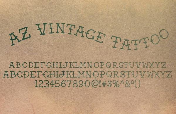 Vintage Tattoo Font