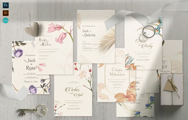 Vintage Wedding Cards Collection