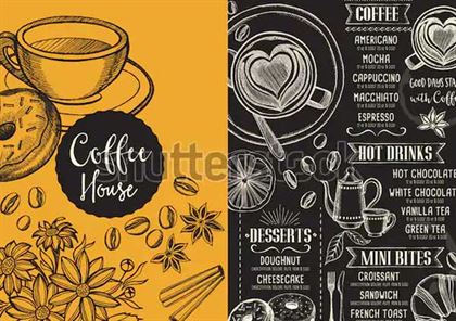 Vintage Creative Coffee Shop PSD Design Template