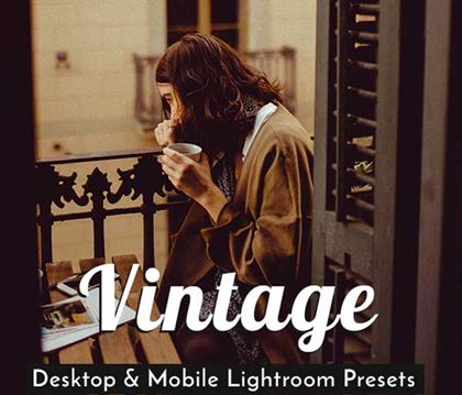 Vintage Lightroom Mobile Presets Templates