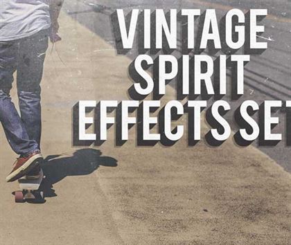 Vintage Spirit Photoshop Actions Templates