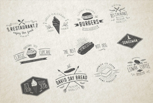 Vintages Food and Drink Logos