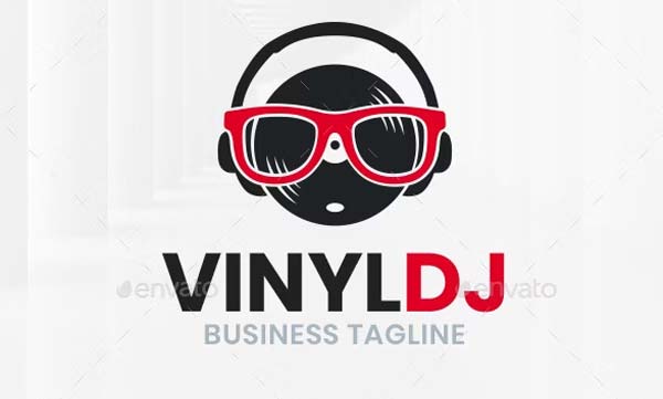 Vinyl DJ Logo Premium Template