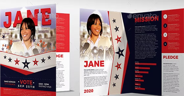 Vote Jane Political Brochure Template