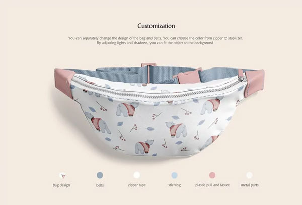 Waist Bag Mockup Photoshop