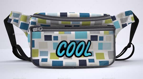 Waist Bag, Belt Pouch Mockup