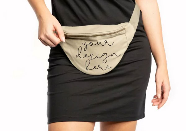 Waist Pack Bag Mockup Generator