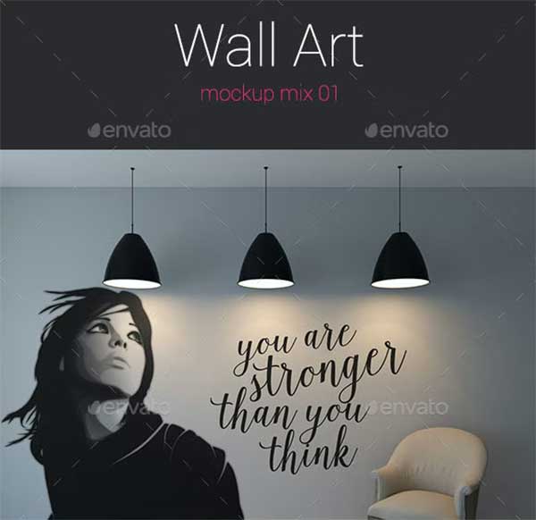 Wall Art PSD Mockup