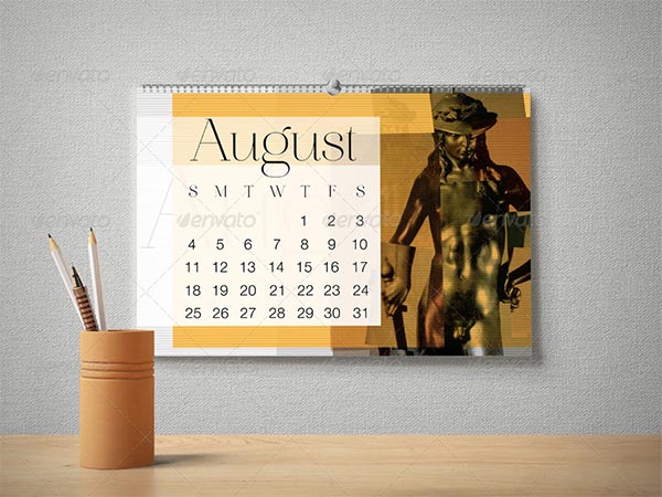 Wall Calendar Mockup Pack