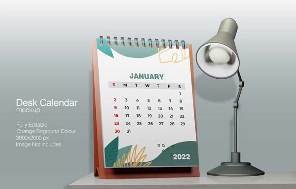 Wall Calendar PSD Mockup Set