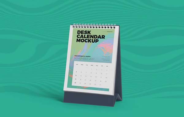 Wall PSD Calendar Mockup Set