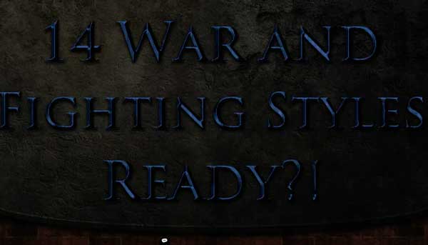 War and Fighting Styles Template