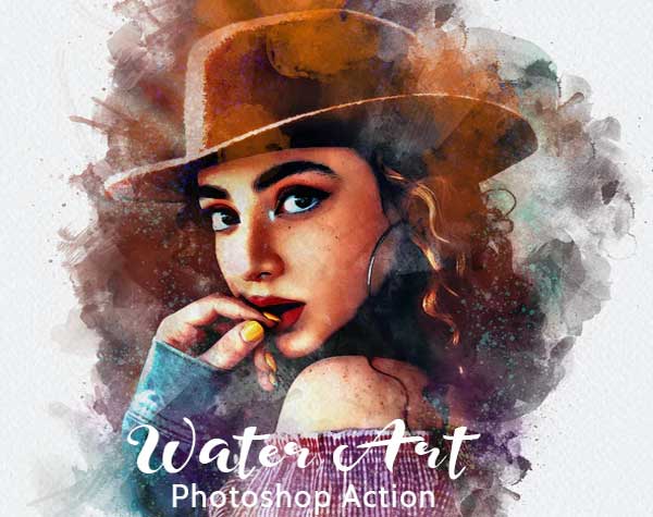 Water Art Photoshop Poster Action