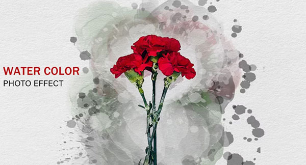 Water Color Photo Effect Sample Action Template