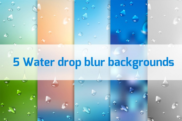 Water Drop Blur Backgrounds