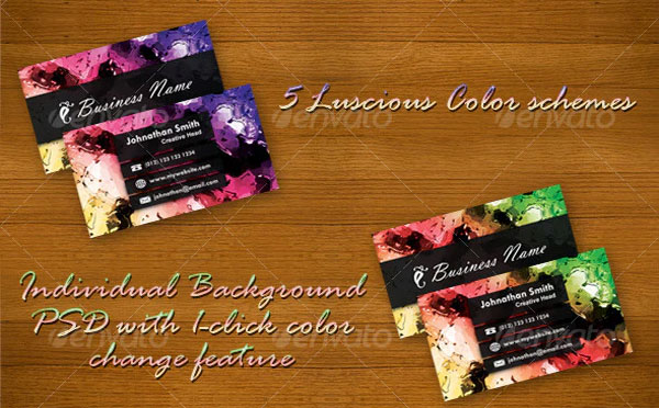 Water Painting Business Card