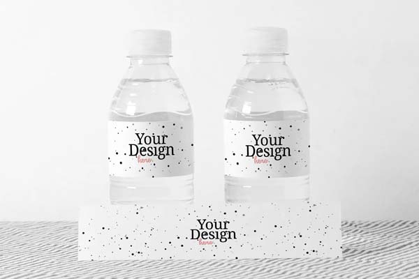 Water Plastic Bottle Mockup Template