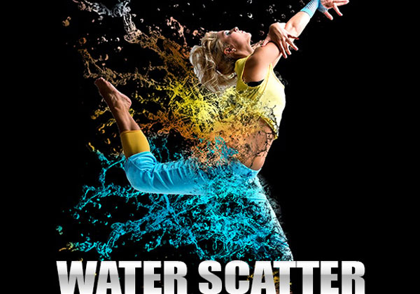 Water Scatter Photoshop Action Premium Template